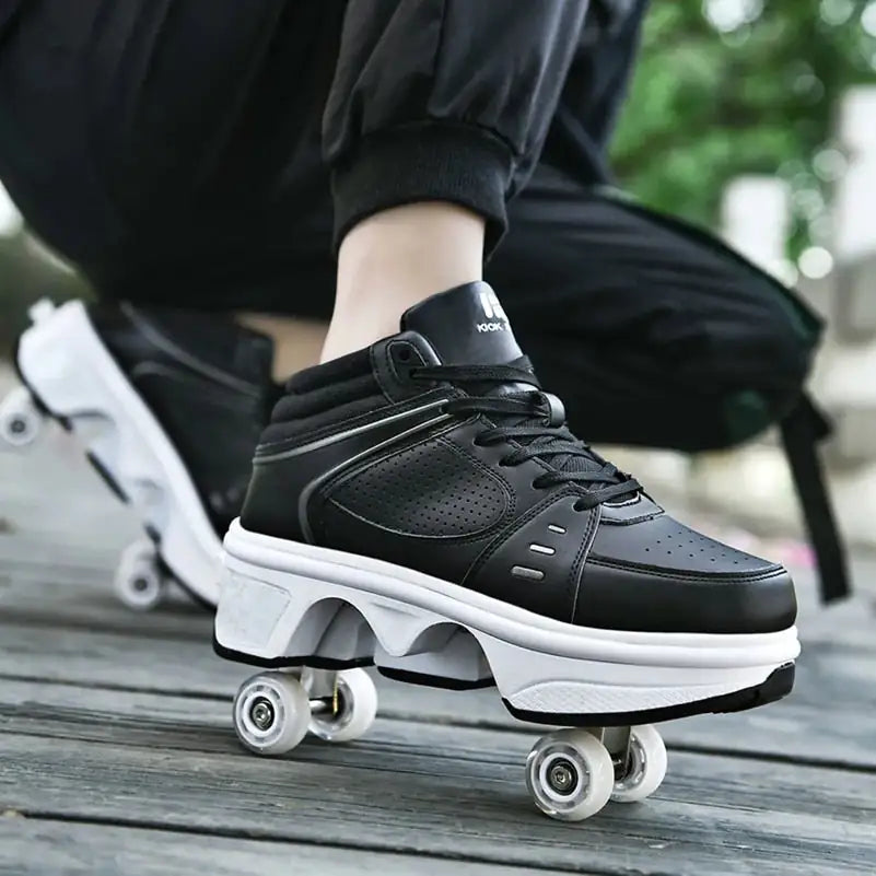 Casual Sneakers with Roller Wheels