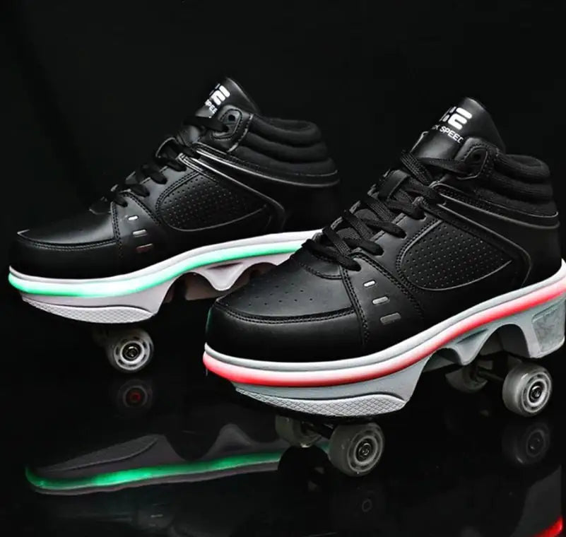 Casual Sneakers with Roller Wheels