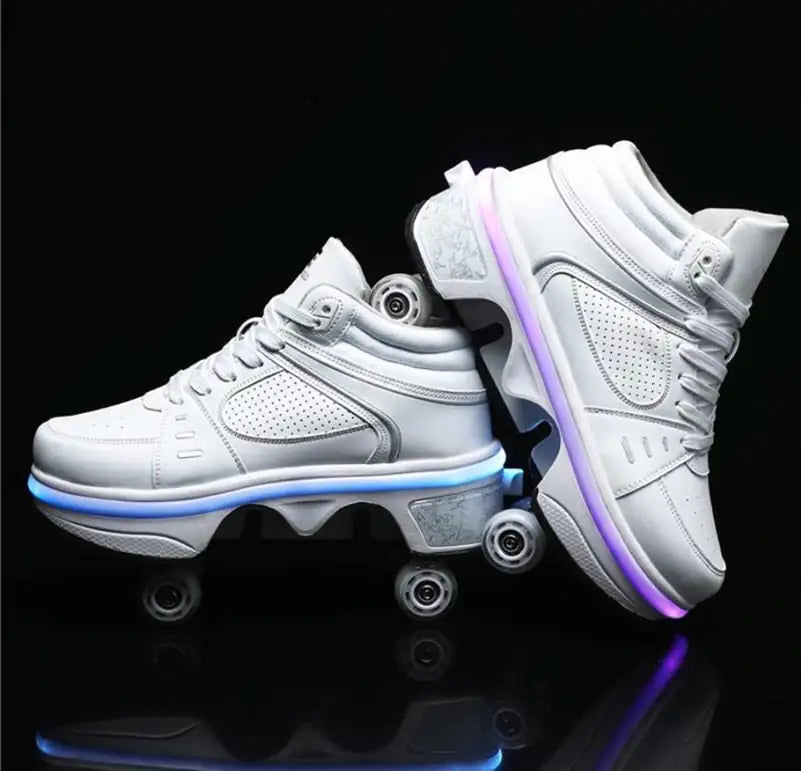 Casual Sneakers with Roller Wheels