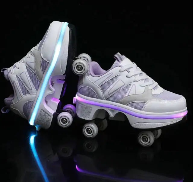 Casual Sneakers with Roller Wheels