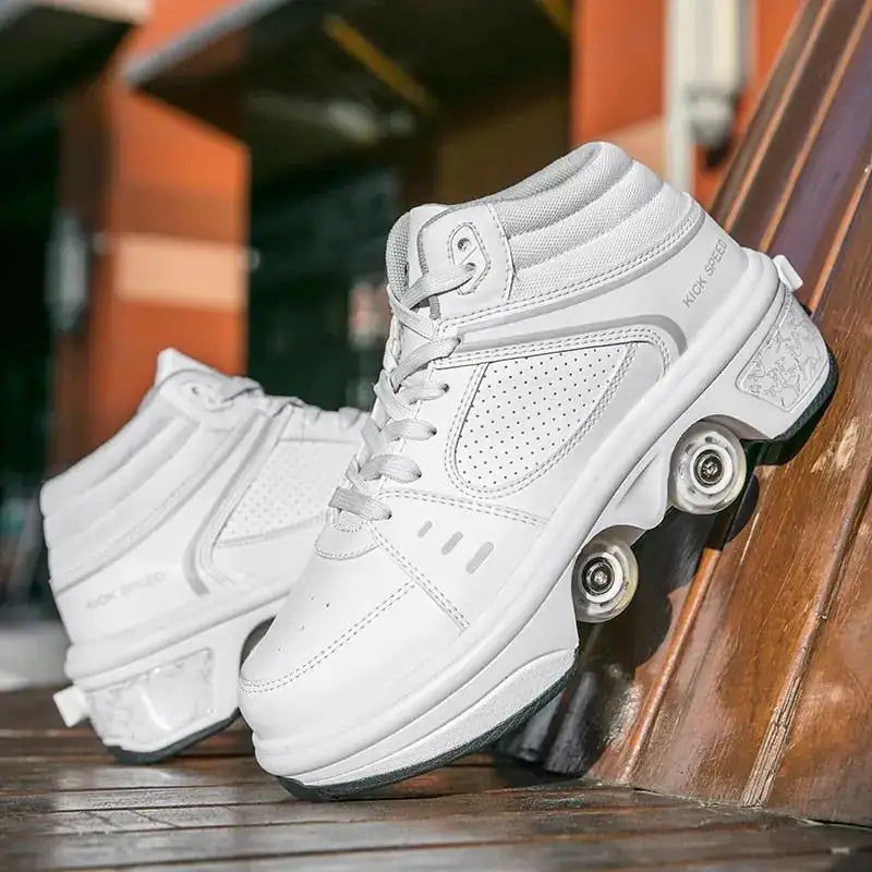 Casual Sneakers with Roller Wheels