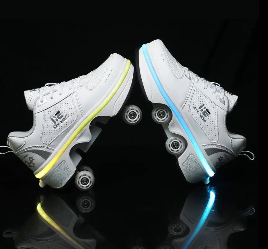 Casual Sneakers with Roller Wheels